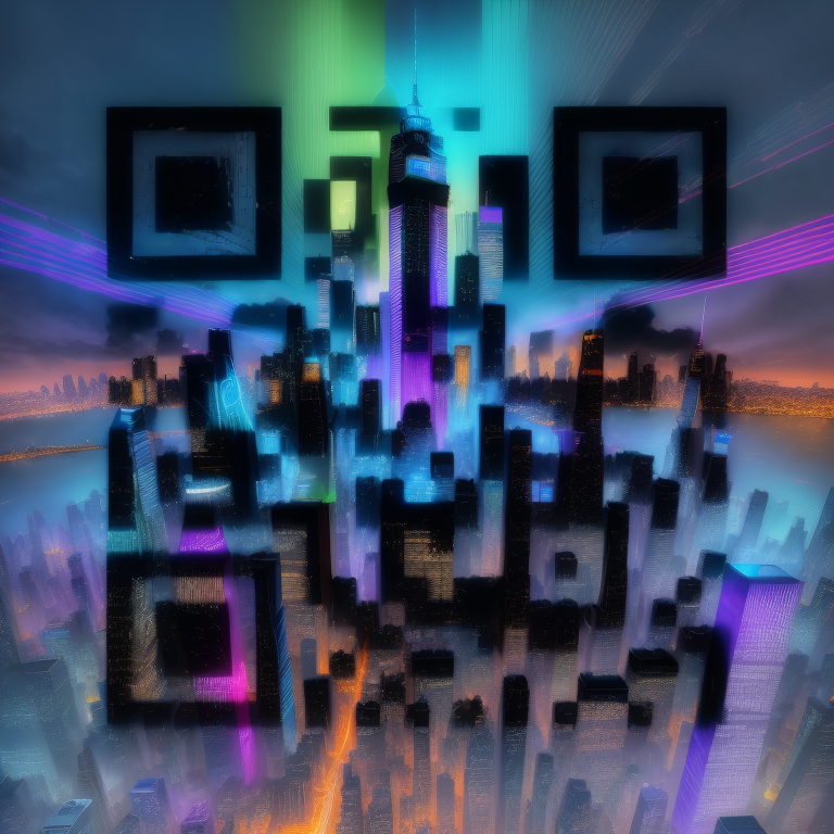 Artisanal QR code example